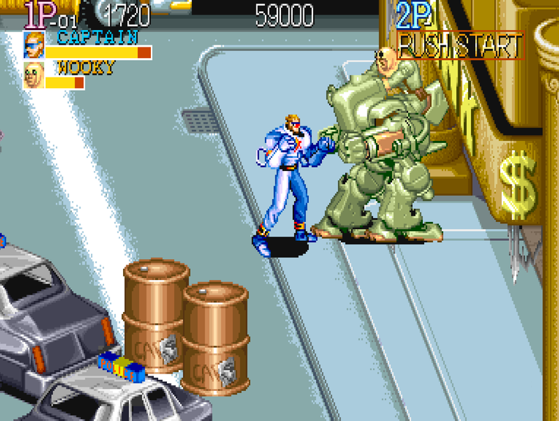 Captain Commando Arcade Game (1991) – Futuristic Capcom Brawler