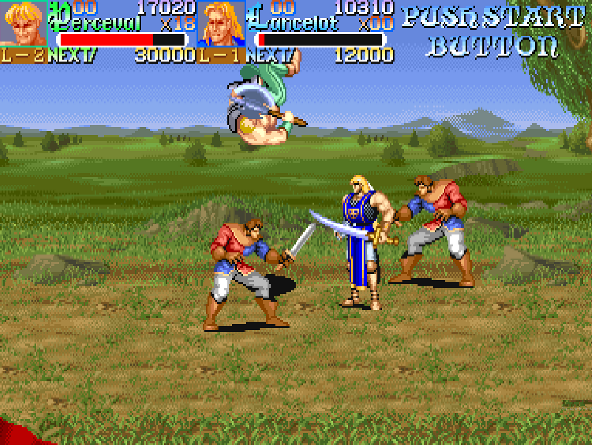 Knights of the Round Arcade Game: Capcom’s Arthurian Brawler (1991)