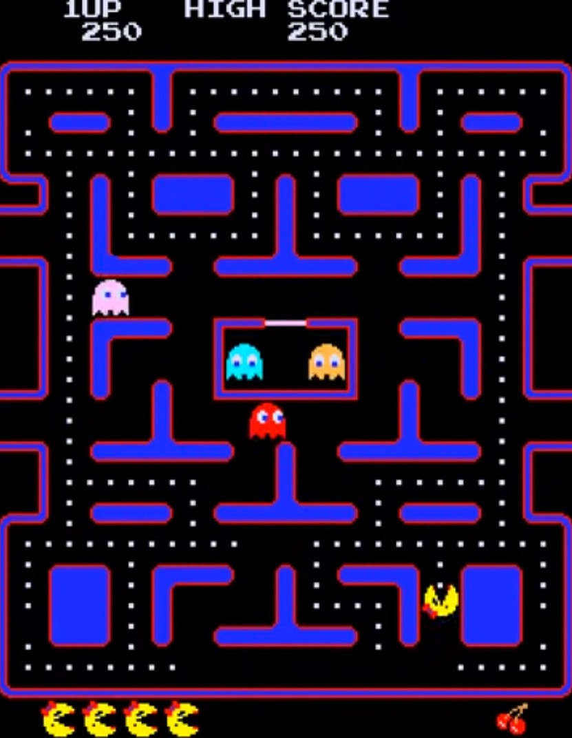 Pacman and Miss Pacman. Learn about these retro video games here.