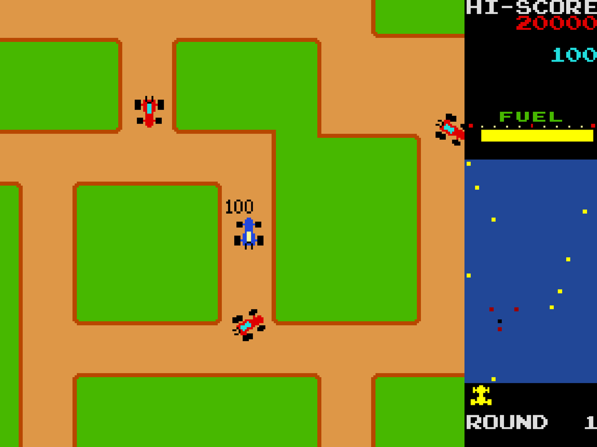 Rally-X Arcade – Namco’s Classic Maze Racing Game (1980)