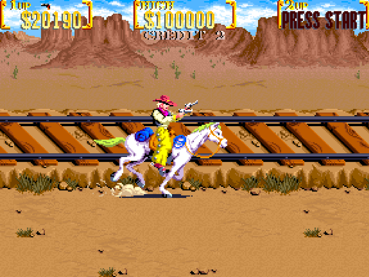 Sunset Rider Gallery Sunset Riders 1991 Arcade: Wild West Run-and-Gun Action