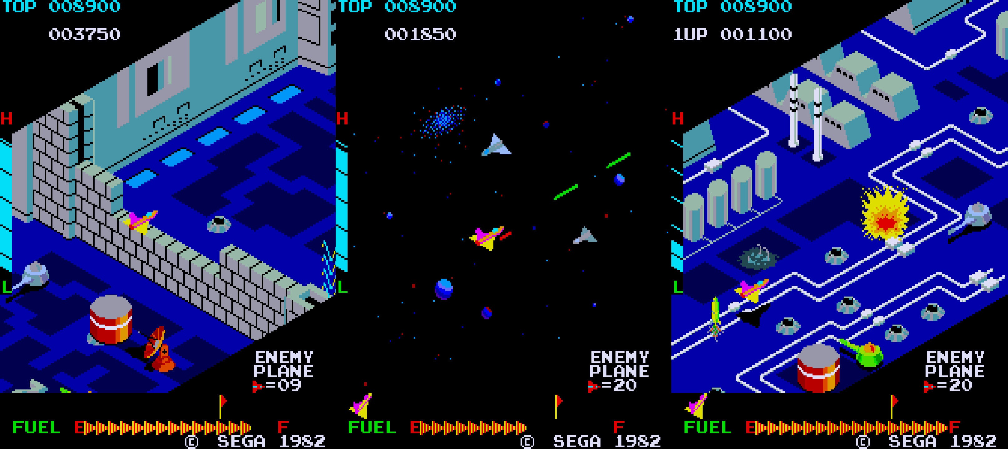 Zaxxon 1982 Arcade Game - A Pioneering Isometric Shooter